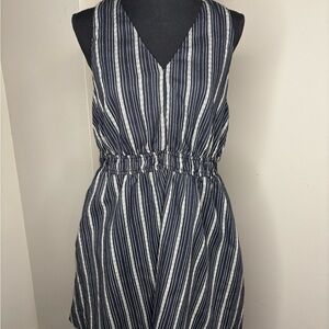Striped Sleeveless Dress